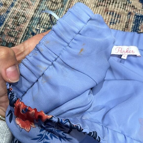 Parker Blue Shioban Strapless Printed Romper - Picture 4 of 6